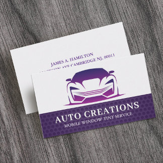 Carte De Visite Car Auto Window Tinting Service