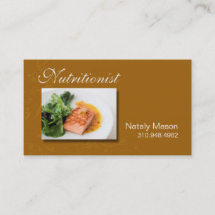 Carte De Visite Car de nourriture de "nutritionniste", sain, perte