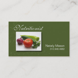 Carte De Visite Car de nourriture de "nutritionniste", sain, perte