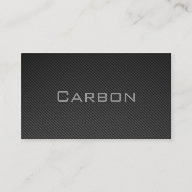 Carte De Visite Carbon Business Card (Devant)