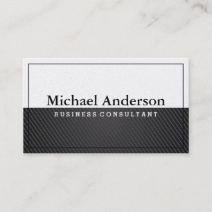 Carte De Visite Carbone noir Blanc