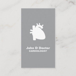 carte de visite cardiaque de cardiologie moderne