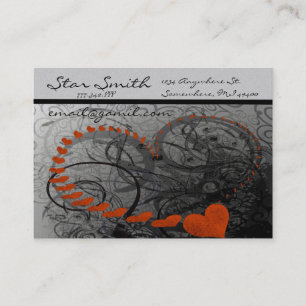 Carte de visite cardiaque tourbillonnant - -