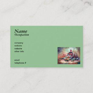 Carte de visite cardinal de débordement