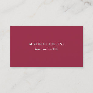 Carte De Visite Cardinaux AZ minimalistes tendance en soie de qual