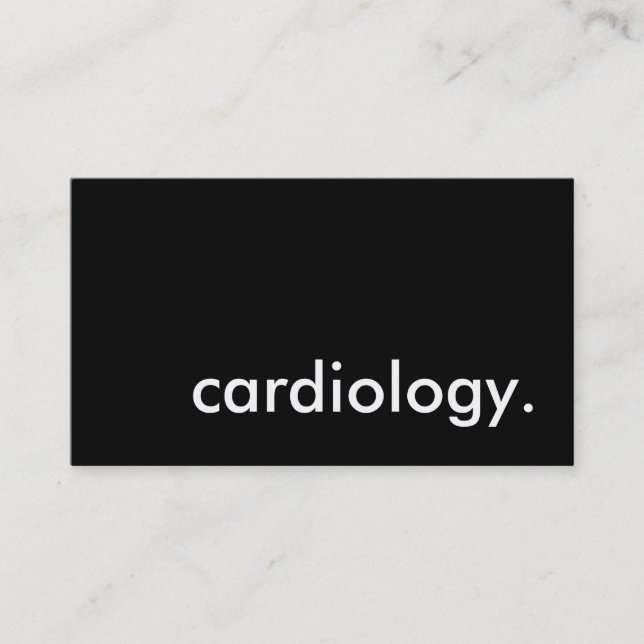 Carte De Visite cardiologie. (Devant)