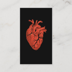 Carte De Visite Cardiologie cardiaque anatomique Art