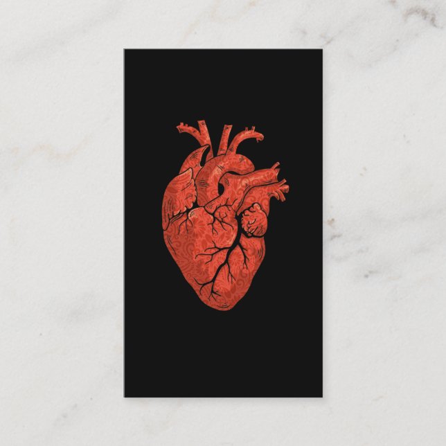Carte De Visite Cardiologie cardiaque anatomique Art (Devant)
