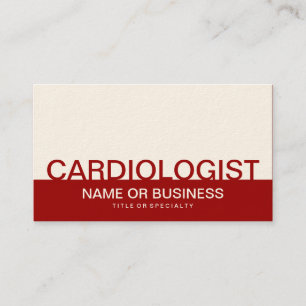 Carte De Visite carDIOLOGUE audacieux