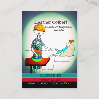 Carte De Visite Caregiver Cutie Here to Help 