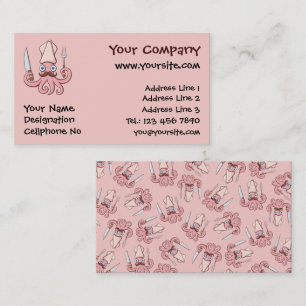 Carte De Visite Caricature du chef calmar