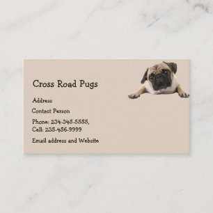 Carte De Visite Carlin sur mesure Chien et animal Logo d'animaux d