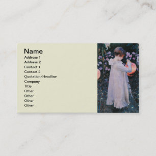 Carte De Visite Carnation Lily Lily Rose John Singer Sargent Art