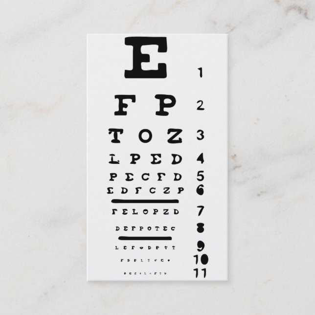 Carte De Visite Carnet de vue Vision Clinique Docteur Opticien Bus (Devant)