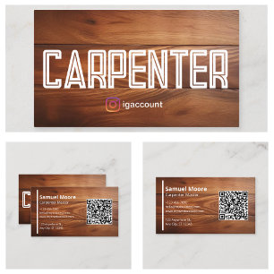 Carte De Visite Carob Carpenter moderne