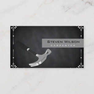 Carte De Visite Carpenter Woodworking Professional Chalkboard Tool