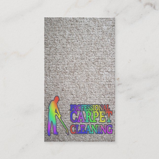 Carte De Visite Carpet Cleaning Service Business Card (Devant)