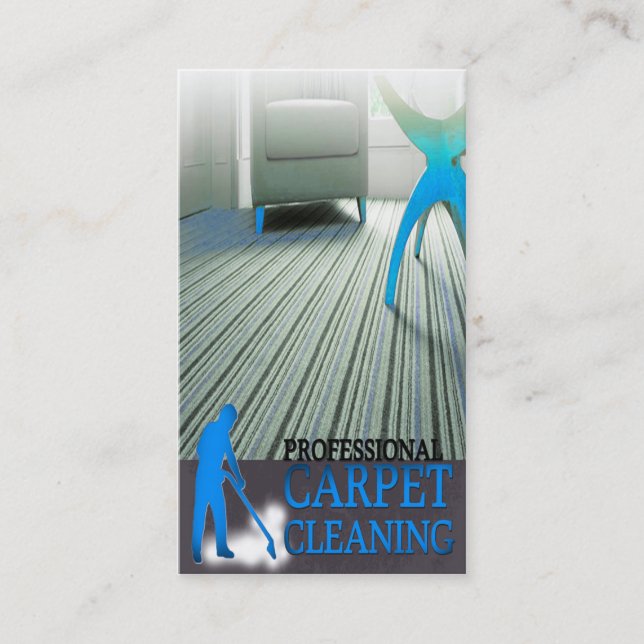 Carte De Visite Carpet Cleaning Service Business Card (Devant)