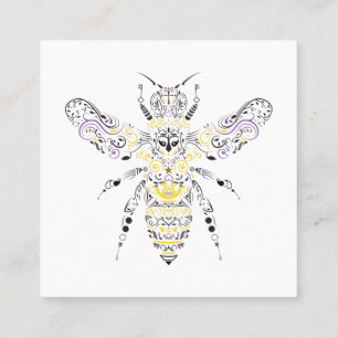Carte De Visite Carré abeille au miel