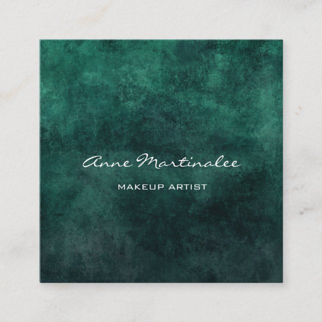 Carte de visite Carré Abstrait de maquillage (Devant)