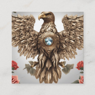 Carte De Visite Carré Aigle à bijoux