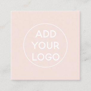 Carte De Visite Carré Ajoutez le logo fait sur commande simples que