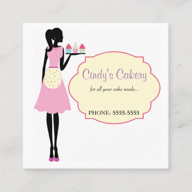 Carte De Visite Carré Ajustez, 2,5" x 2,5", matte standard (Devant)