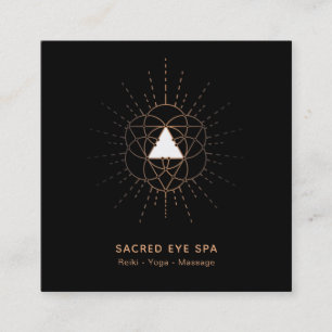 Carte De Visite Carré *~* Alchimie cosmique Shaman Géométrie Sacrée M
