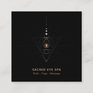 Carte De Visite Carré *~* Alchimie cosmique Shaman Sacré Troisième Oei
