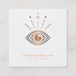 Carte De Visite Carré *~* Alchimiste Mystic Eye Shaman Géométrie Sacrée