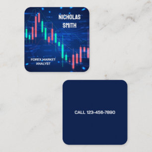 Carte De Visite Carré Analyste Forex