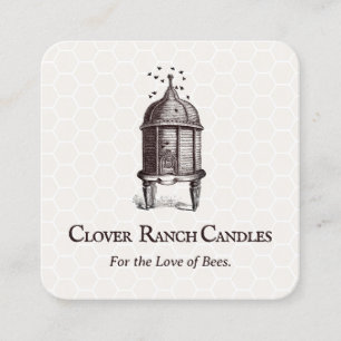 Carte De Visite Carré Apée apicole apicole vintage