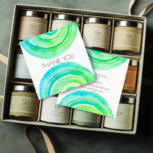 Carte De Visite Carré Aquarelle Cercle minimaliste Abstraite commande Me