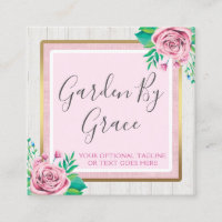 Aquarelle Rose & rustique Bois Chic Chic Cottage