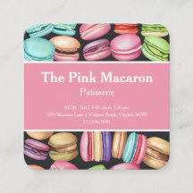 Aquarelle tendance Macaron pâtisserie française bo