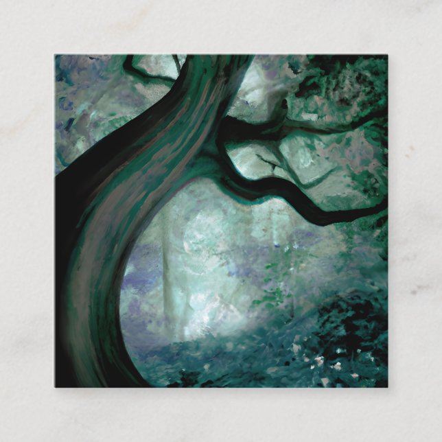 Carte De Visite Carré Arbre Imaginaire (Devant)