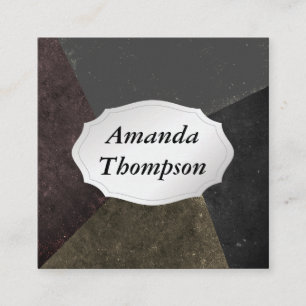 Carte De Visite Carré Ardoise Multi Facettes