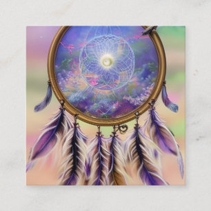 Carte De Visite Carré Art Dreamcatcher