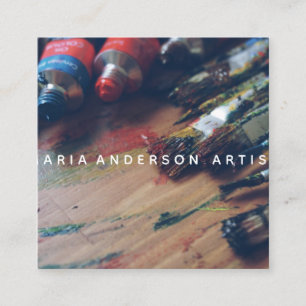 Carte De Visite Carré Art Studio