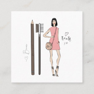 Carte De Visite Carré Artiste de Brows