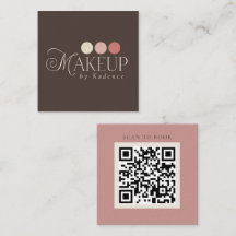 Artiste de Maquillage Code QR Minimaliste Moderne