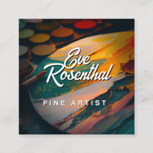 Carte De Visite Carré Artiste Professionnel