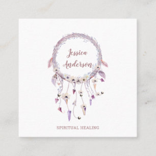 Carte De Visite Carré Attrape-rêves