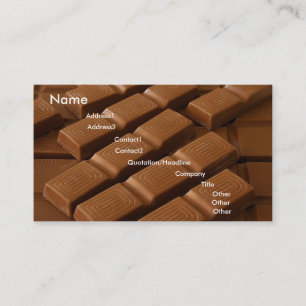 Carte de visite Carré au chocolat