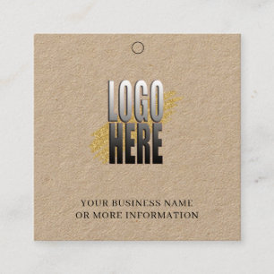 Carte De Visite Carré Balise Prix de péage du logo Kraft simple