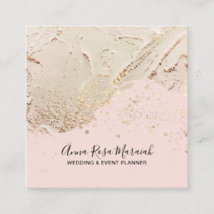 Carte De Visite Carré *~* Beauty Gold Parties scintillant Mariage Élég