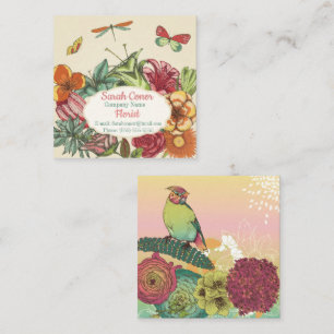 Carte De Visite Carré Belle flore