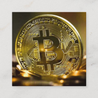 Carte De Visite Carré bitcoin