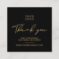 Black & Gold | Emballage de logo d'entreprise Merc