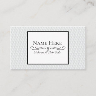 Carte De Visite Carré blanc en relief